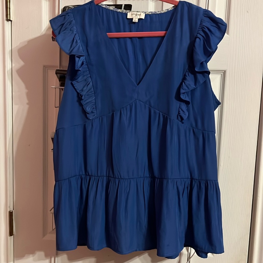 Umgee top large, color dusky blue